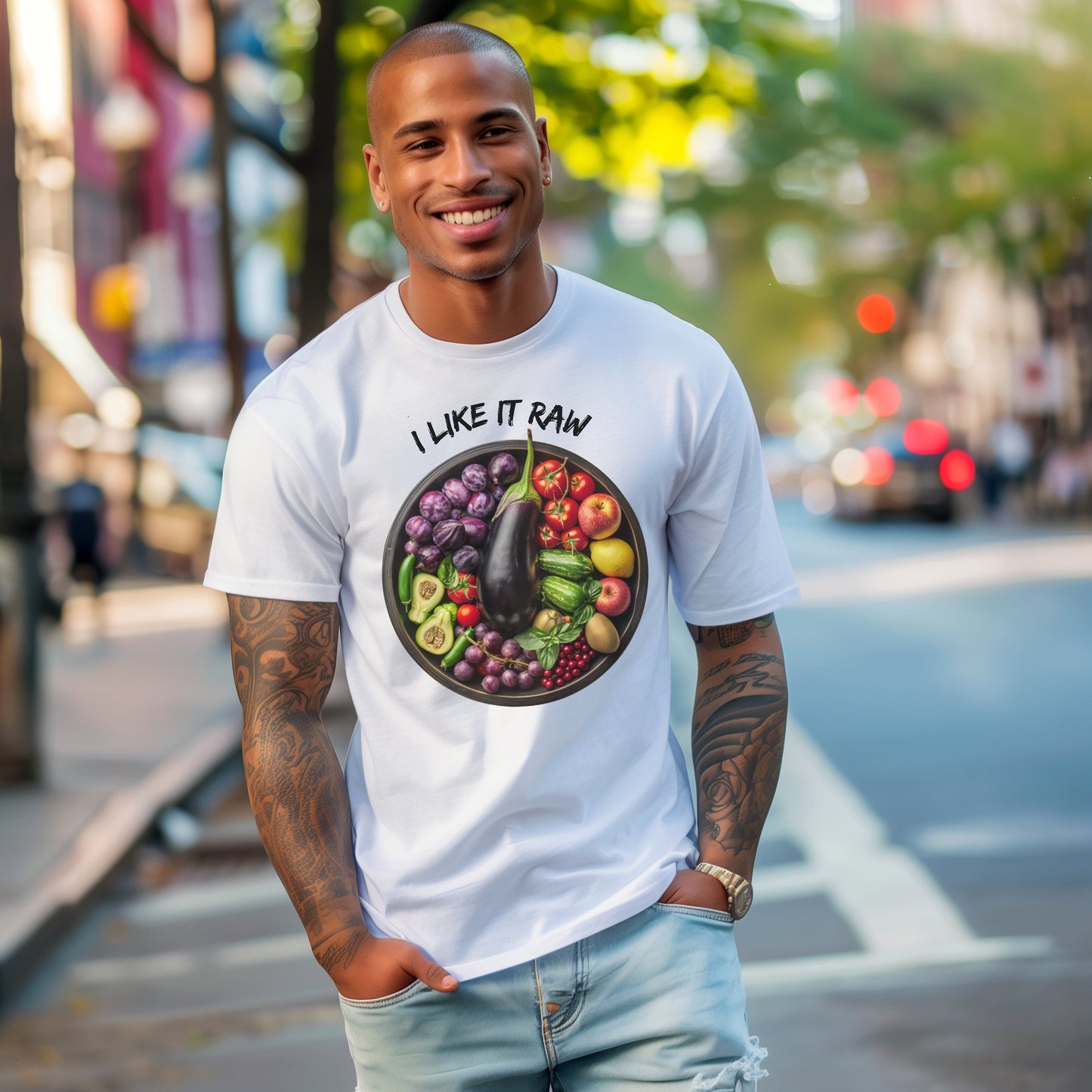 Plant Base Vegan Graphic Tee (Visual Pun Intended)
