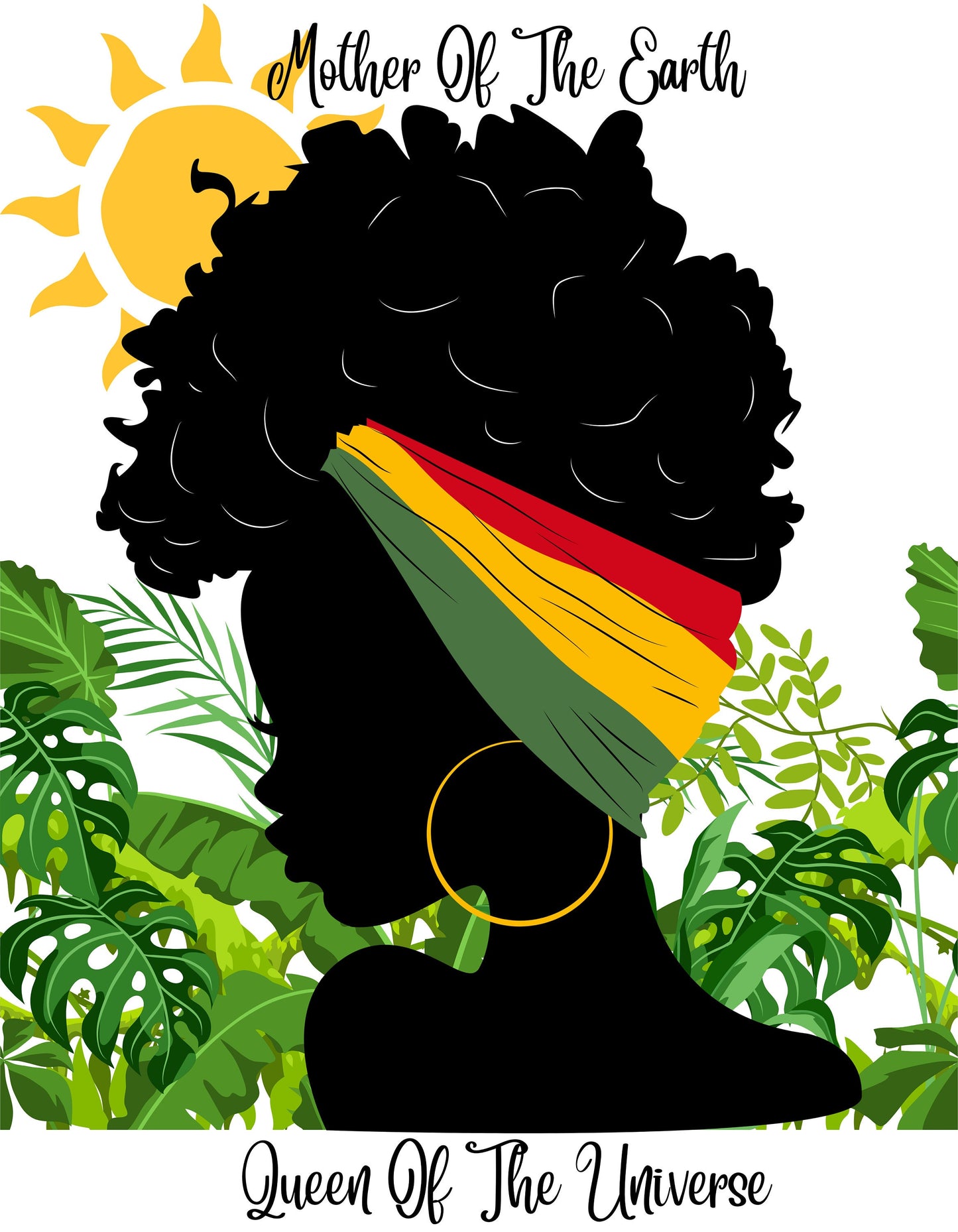 Beautiful Black Woman Mother of the Earth