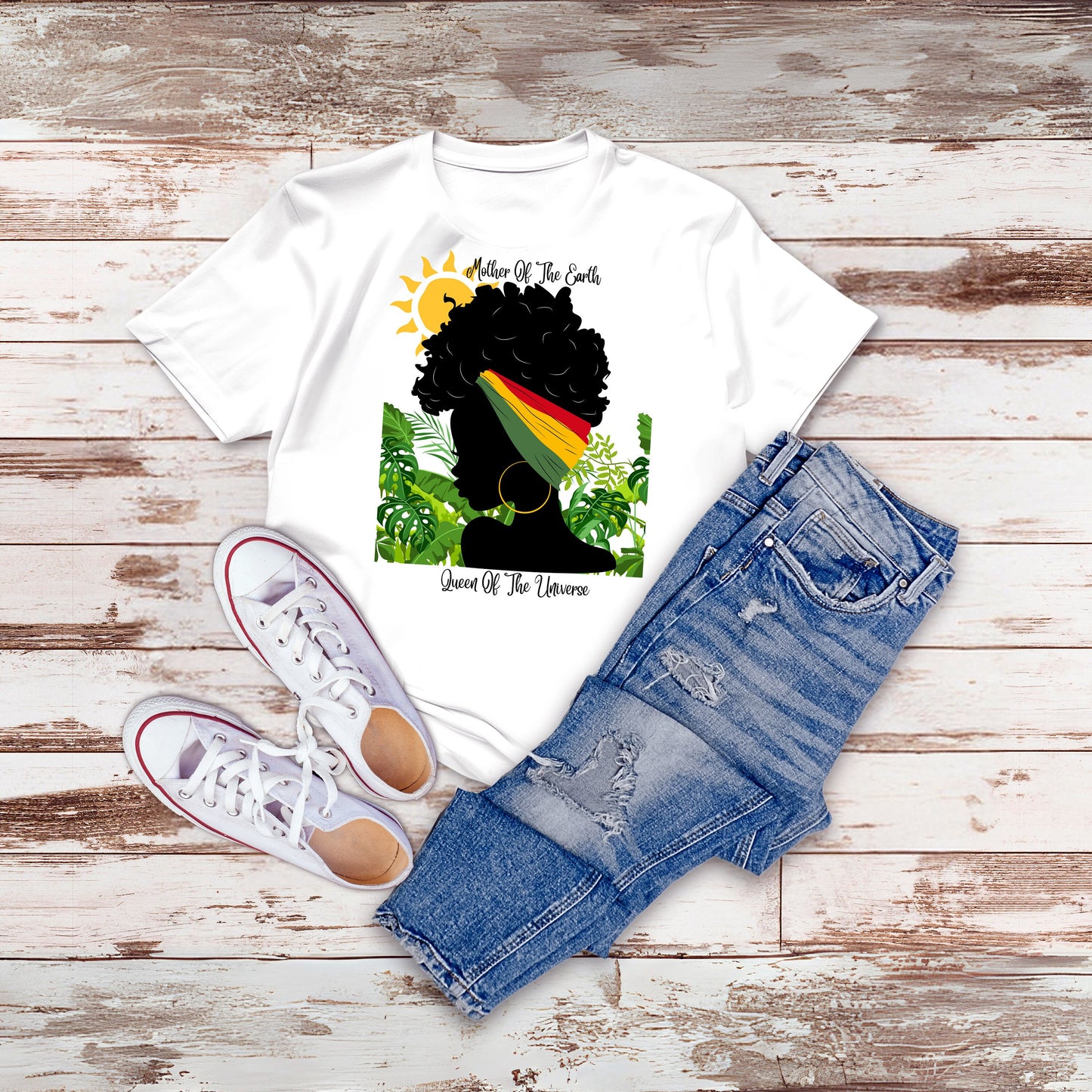 Beautiful Black Woman Mother of the Earth