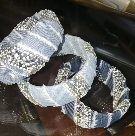 3 Denim Bangles (set available)