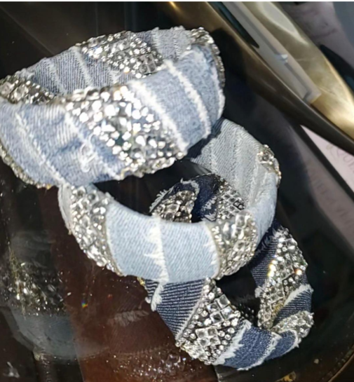 3 Denim Bangles (set available)