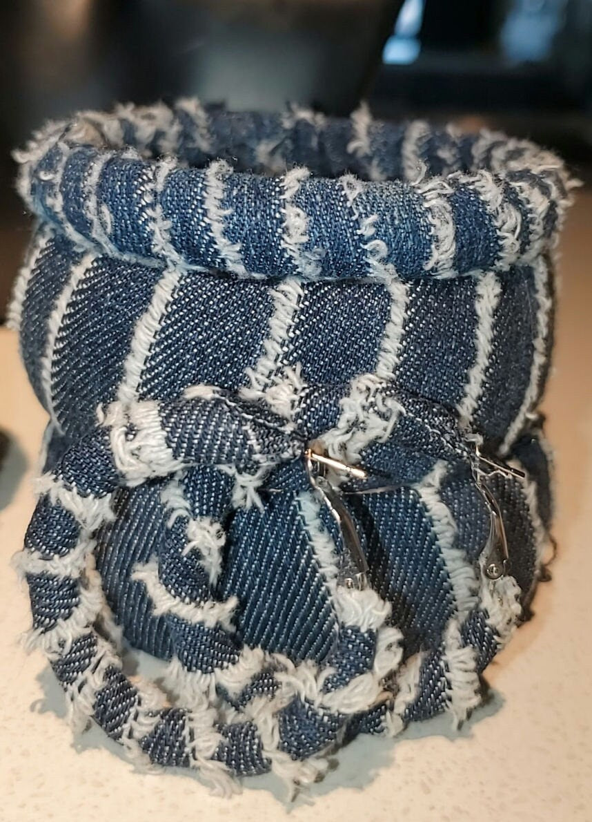 3 Denim Bangles (set available)