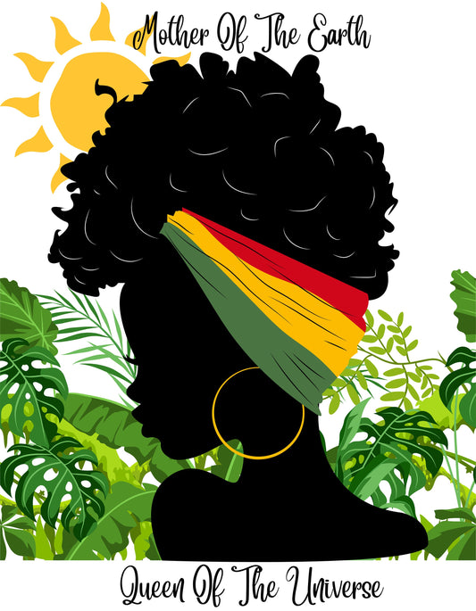 Beautiful Black Woman Mother of the Earth